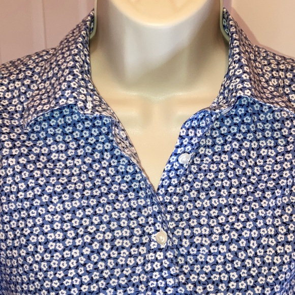 Brooks Brothers Blue and White floral Button-Down Shirt - Picture 4 of 4